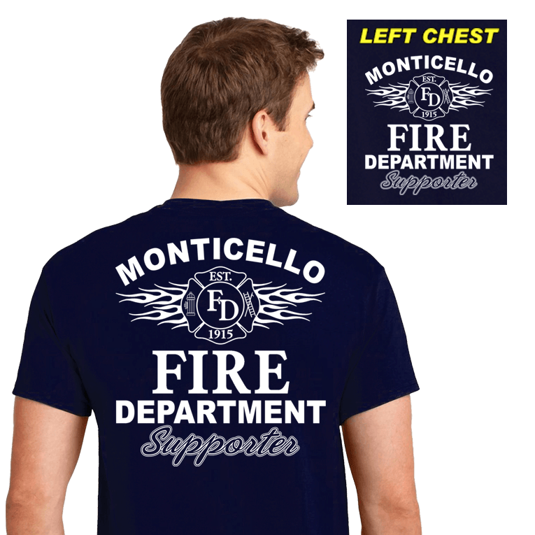 fire department dress shirts Men's Non-FR 100% Cotton Classic Long Sleeve Fire Chief Shirt