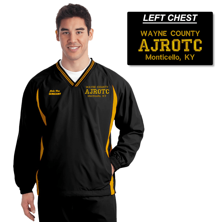 JROTC Embroidered Windbreaker DD WBJROTC