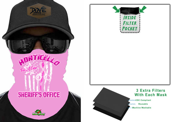 Cops For A Cure SHERIFF GaiterSaver Filtered Neck Gaiter (GS-SOBCCUFF)