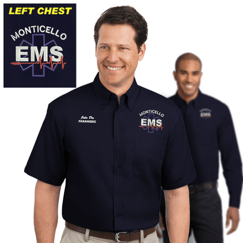 EMS Embroidered Dress Shirts (DD-EMSBD), Embroidery, dovedesigns.com, Dove Designst-shirts, shirts, hoodies, tee shirts, t-shirt, shirts