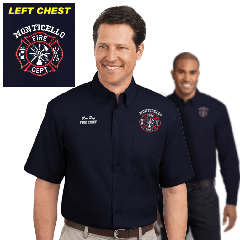 Firefighters Embroidered Dress Shirts (DD-FDBD), Embroidery, dovedesigns.com, Dove Designst-shirts, shirts, hoodies, tee shirts, t-shirt, shirts