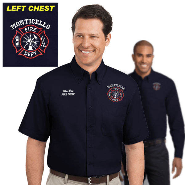 Firefighters Embroidered Dress Shirts (DD-FDBD), Embroidery, dovedesigns.com, Dove Designst-shirts, shirts, hoodies, tee shirts, t-shirt, shirts