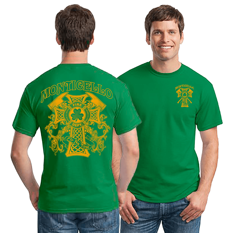 Irish Firefighter Duty Shirts (DD-FDGRN2), Duty Shirts, dovedesigns.com, Dove Designst-shirts, shirts, hoodies, tee shirts, t-shirt, shirts