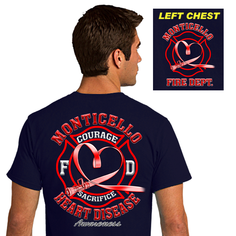 Firefighter Awareness Shirts Heart Disease (DD-FDHRT19), Firefighter Awareness, dovedesigns.com, Dove Designst-shirts, shirts, hoodies, tee shirts, t-shirt, shirts