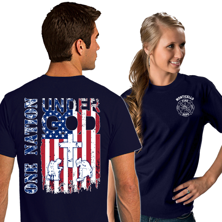 Fire Department Supporter Shirts (DD-FDONENATION), Supporter Shirts, dovedesigns.com, Dove Designst-shirts, shirts, hoodies, tee shirts, t-shirt, shirts