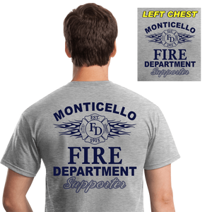 Fire Department Supporter Shirts (DD-FDS3) Gray, Supporter Shirts, dovedesigns.com, Dove Designst-shirts, shirts, hoodies, tee shirts, t-shirt, shirts