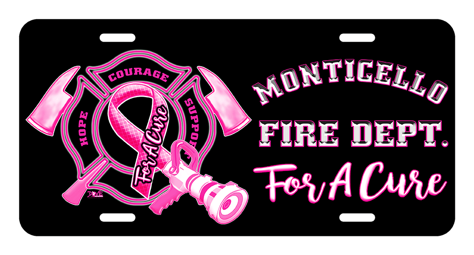 License Plate (DD-LPFDBCP) Firefighters for A Cure, Signs & Decals, Signs2c, Dove Designst-shirts, shirts, hoodies, tee shirts, t-shirt, shirts