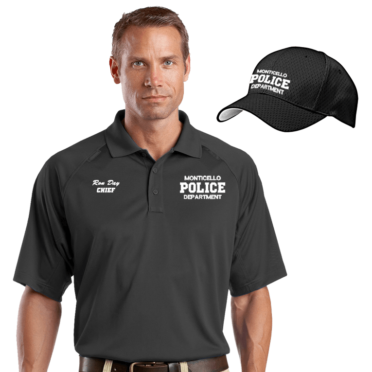 Custom police polo shop shirts