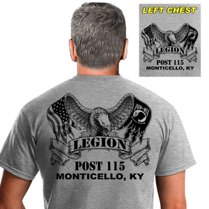 Legion Post Shirts (DD-POST2) Gray, Post Shirts, dovedesigns.com, Dove Designst-shirts, shirts, hoodies, tee shirts, t-shirt, shirts