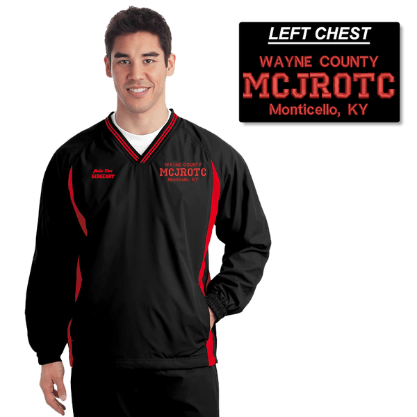 JROTC Embroidered Windbreaker (DD-WBJROTC), Embroidery, dovedesigns.com, Dove Designst-shirts, shirts, hoodies, tee shirts, t-shirt, shirts