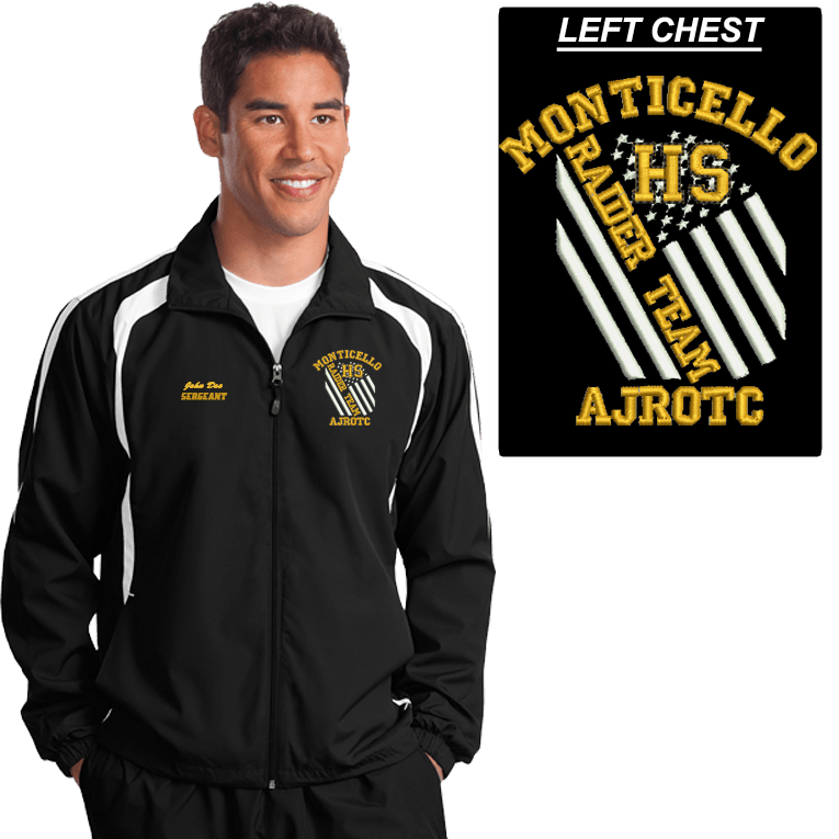 JROTC Embroidered RAIDER TEAM Wind Jacket (DD-WJRAIDFL), Embroidery, dovedesigns.com, Dove Designst-shirts, shirts, hoodies, tee shirts, t-shirt, shirts