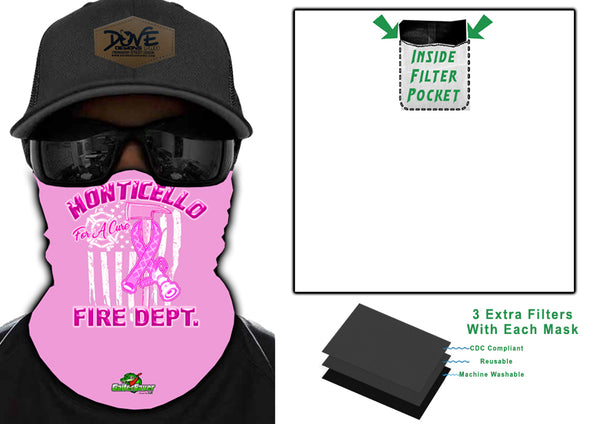 Firefighters For A Cure GaiterSaver Filtered Neck Gaiter (GS-AXEFLBC)